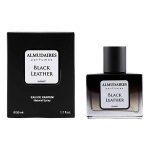 Black Leather 50ml Premium Unisex Leather Fragrance Bottle with Box