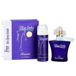 Blue Lady 40 ML Floral Perfume Bottle with Elegant Blue Design