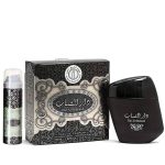 Dar Al Shabaab EDP 100ML luxury Arabic perfume bottle with golden accents