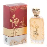 Khalis Ward 80 ML Arabic Rose Perfume in Elegant Gold-Detailed Bottle