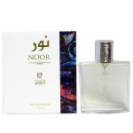 Noor EDP 50ML luxury Arabian fragrance bottle with golden accents