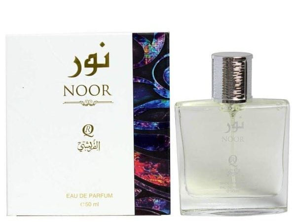 Noor EDP 50ML luxury Arabian fragrance bottle with golden accents