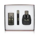 Parfum Pour Homme 3 Piece Luxury Men's Fragrance Gift Set with Amber and Cedarwood Notes