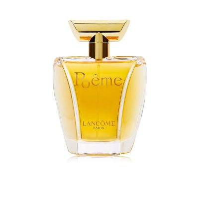 Lancome Poeme Eau De Parfum 100ml bottle in signature yellow packaging