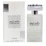 Pure White 100 ML Luxury White Floral Fragrance Bottle with Elegant Design