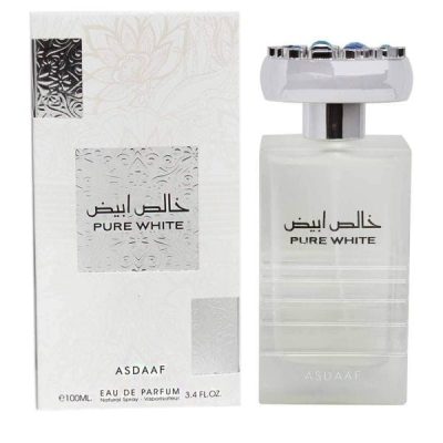 Pure White 100 ML Luxury White Floral Fragrance Bottle with Elegant Design