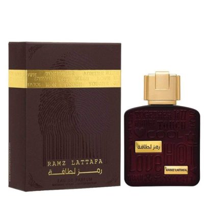 Ramz Lattafa 100 ML Oriental Perfume Bottle with Luxury Gold Packaging