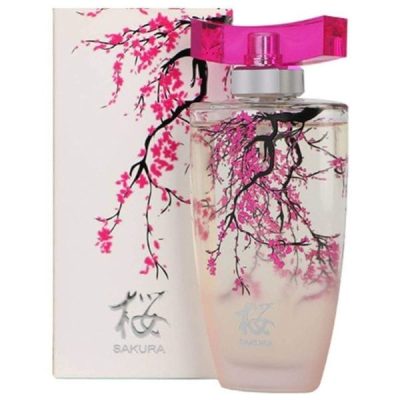Sakura 100ml Cherry Blossom Perfume Bottle with Floral Design