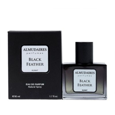 Luxury Black Feather EDP 50ML Oriental Fragrance Bottle with Elegant Design