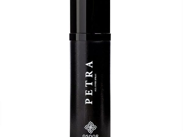 Petra All Over Spray 100ML oriental fragrance bottle with amber and rose notes
