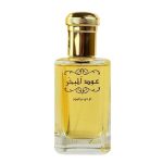 Oud Al Mubakhar EDP 100ML luxury Arabian oud perfume bottle with gold accents ##